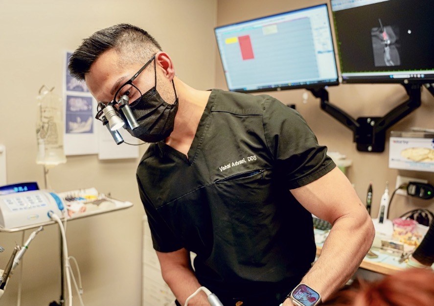 Dr. Advani in clinical setting